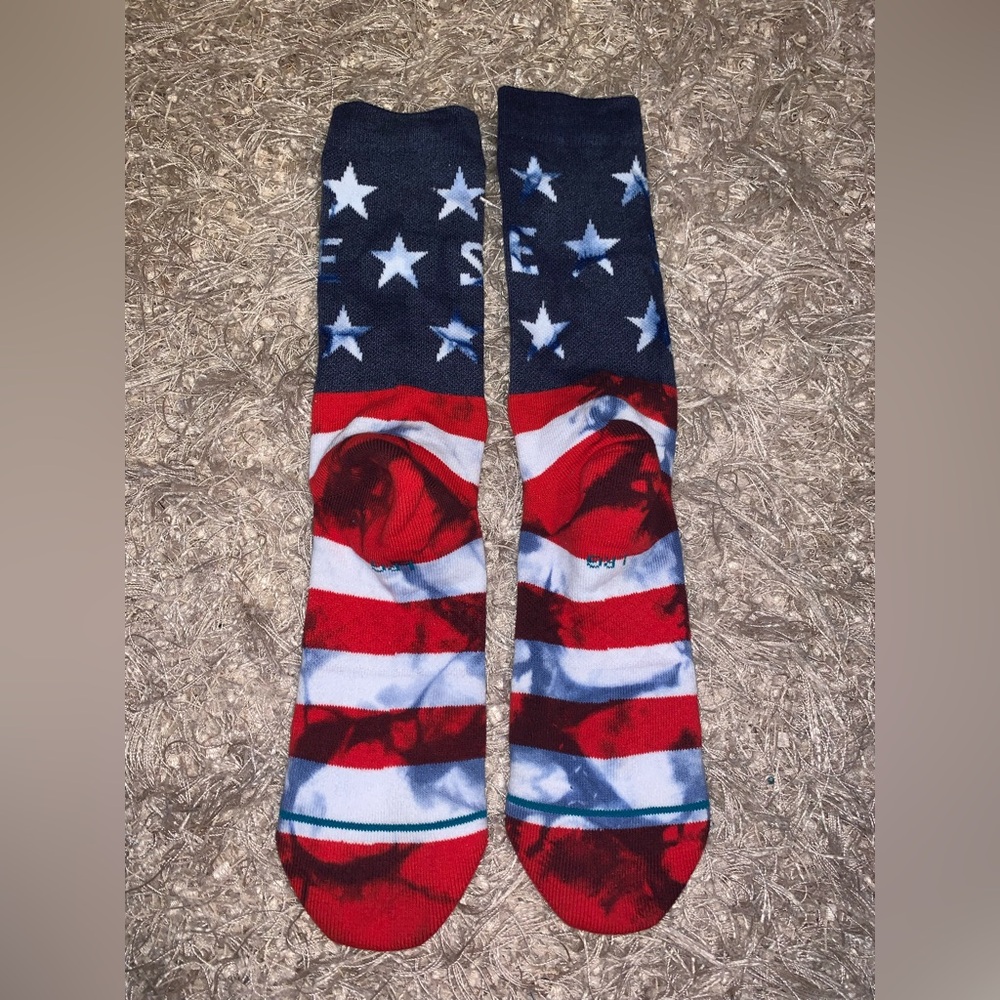 3 for $30 ⚡️ Men's Star & Stripe Crew Socks - Red, White & Blue